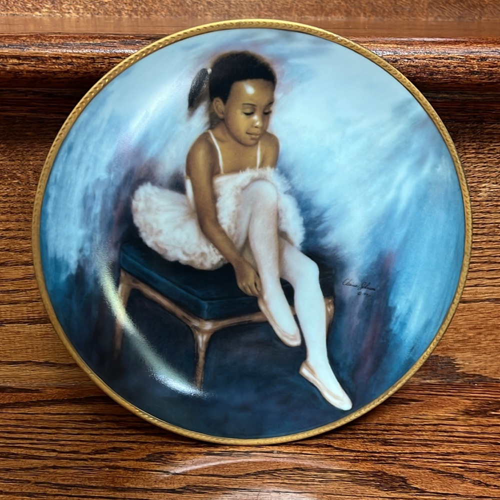 Clarissa Johnson 1987 The Little Ballerina Decorative Plate